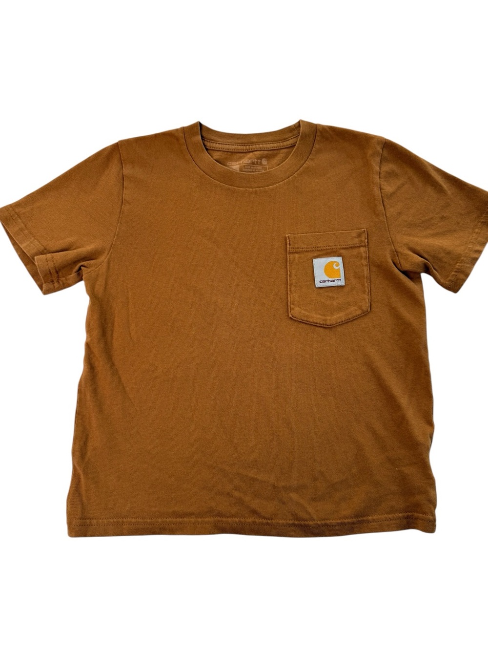 Carhartt Kids Brown Pocket T-Shirt Size 6